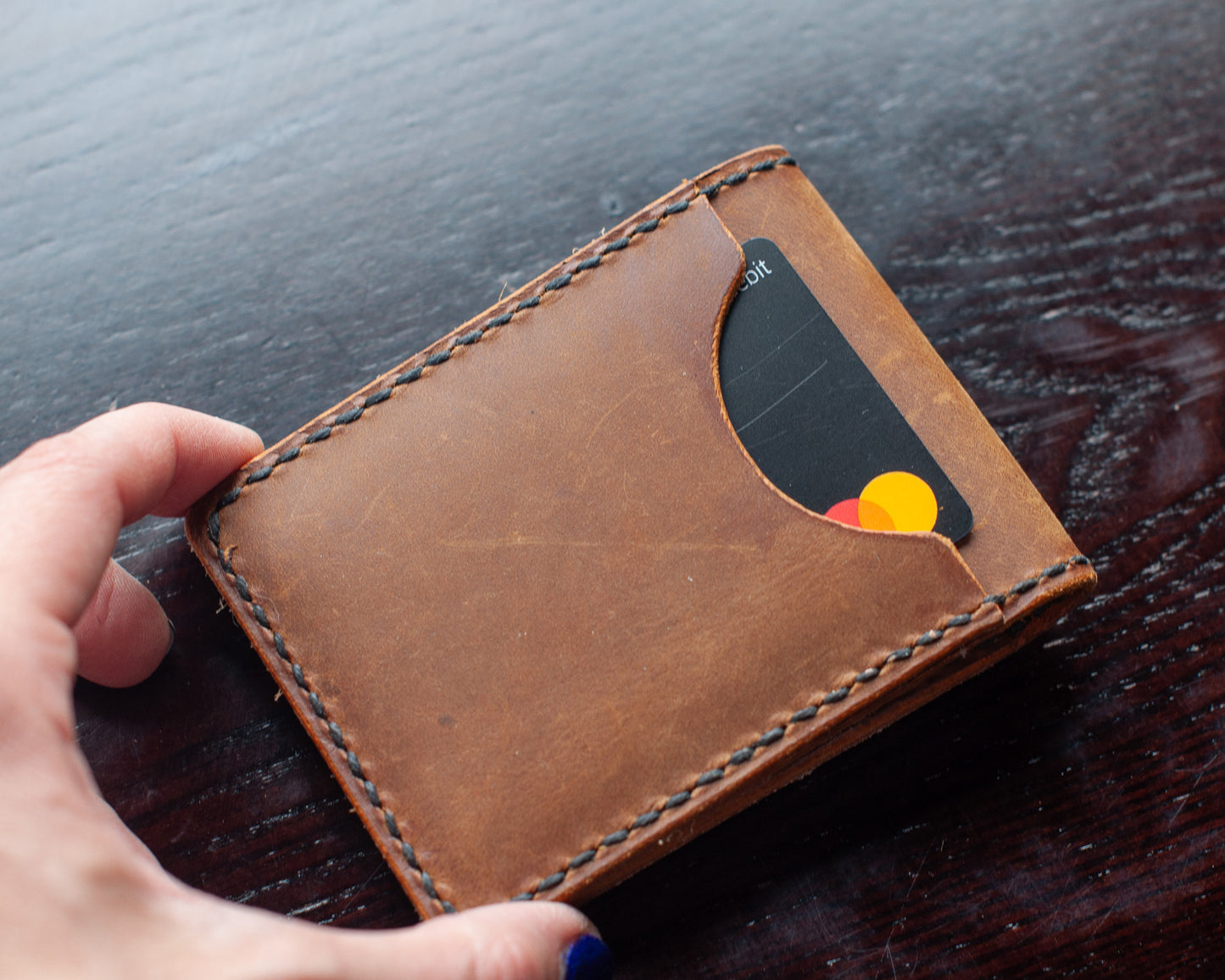 Handmade Skull Bifold Wallet (One of a Kind)