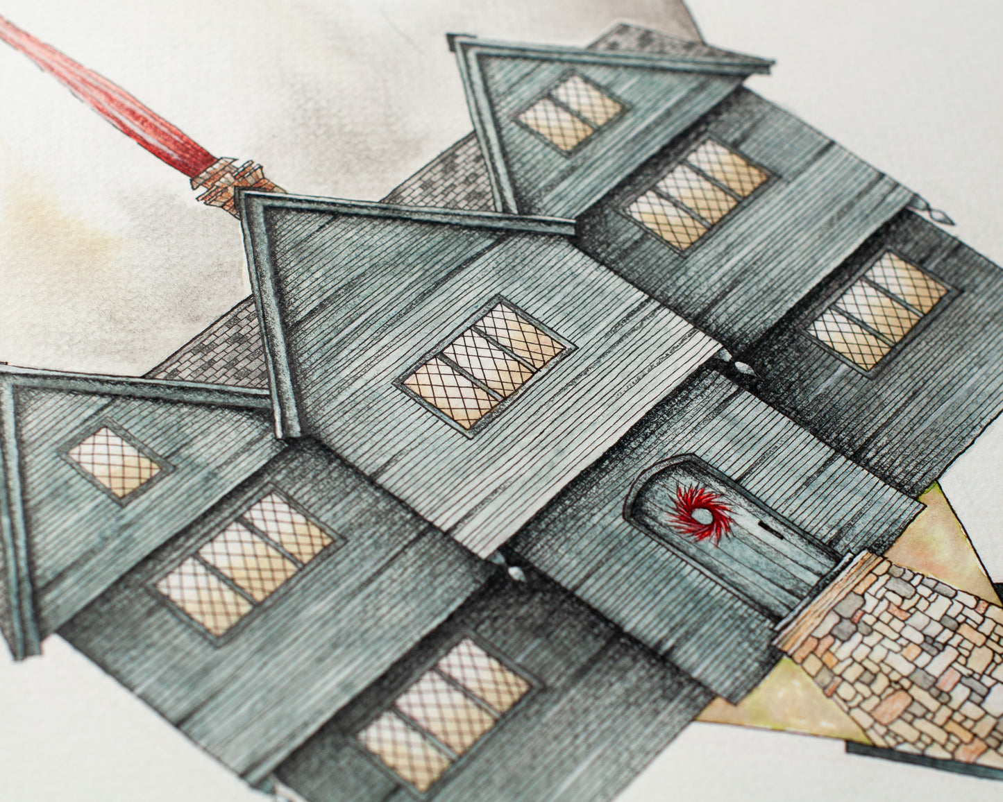 Salem Witch House Original Artwork