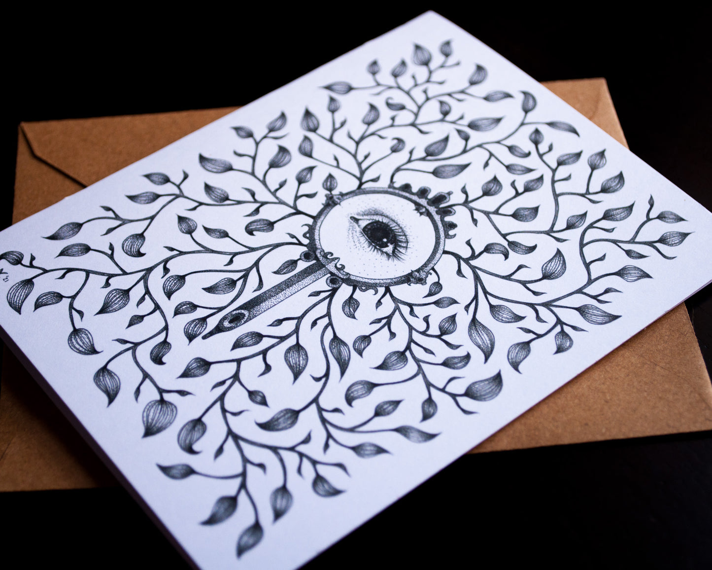 Looking Glass Greeting Card