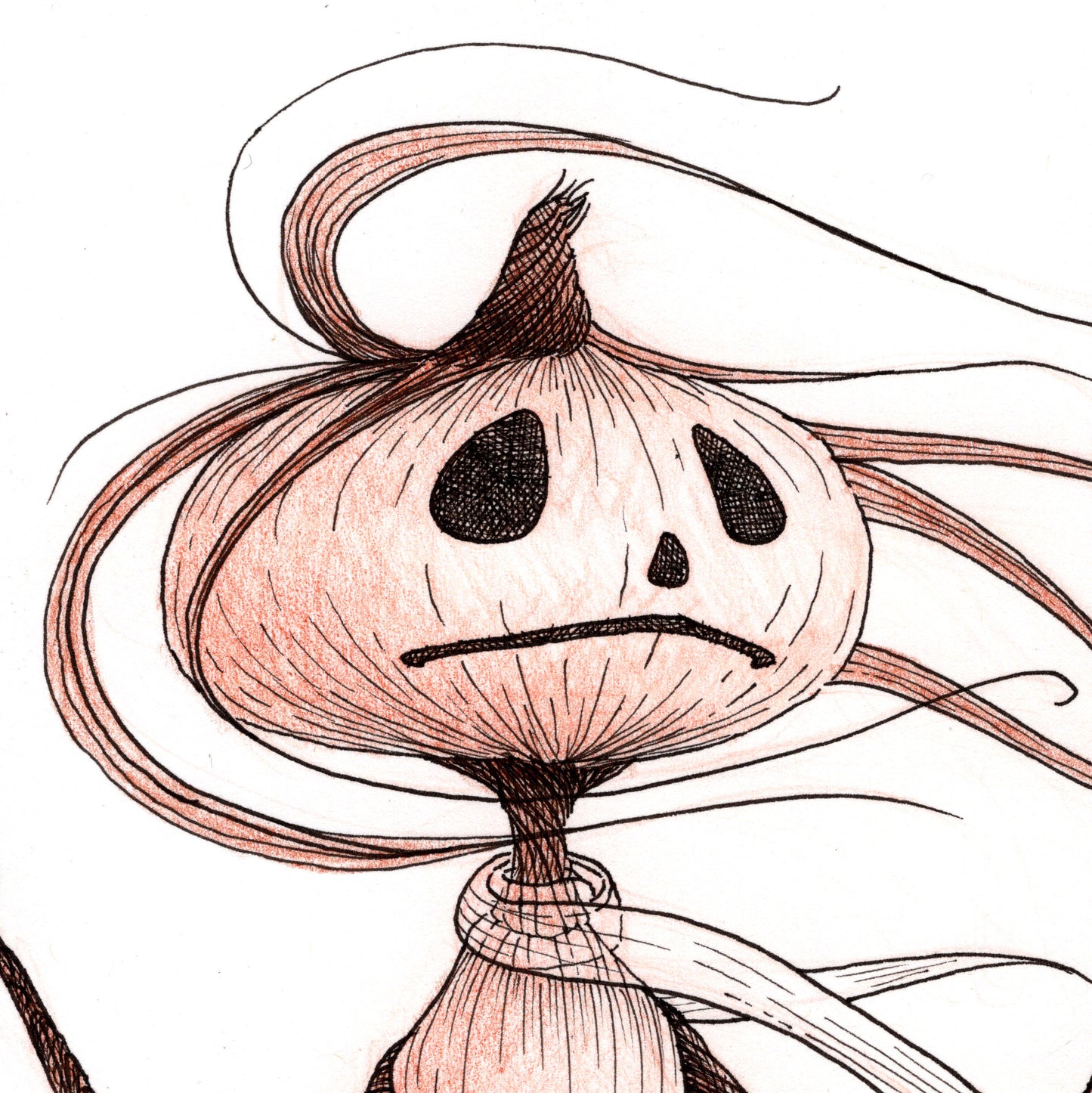 Wispy Pumpkin Original Artwork
