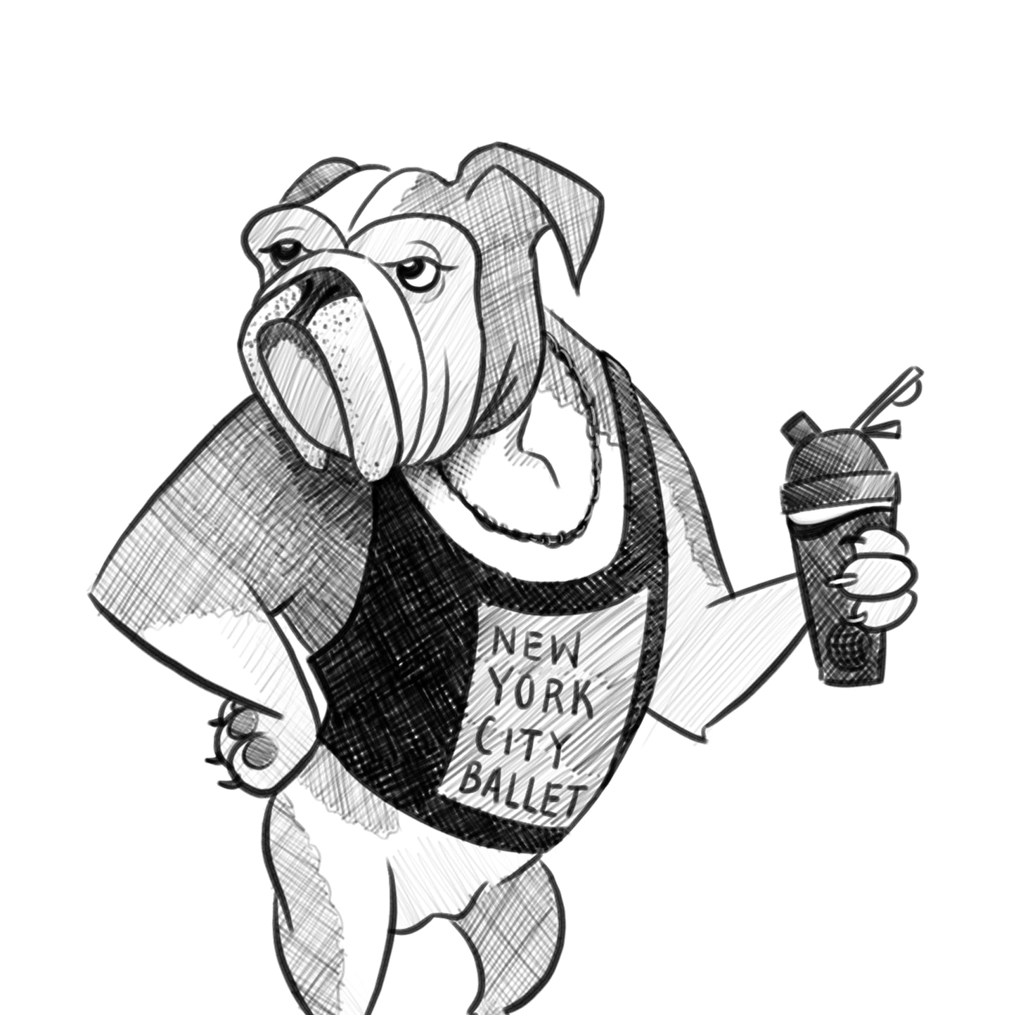 Bulldog Bro Print