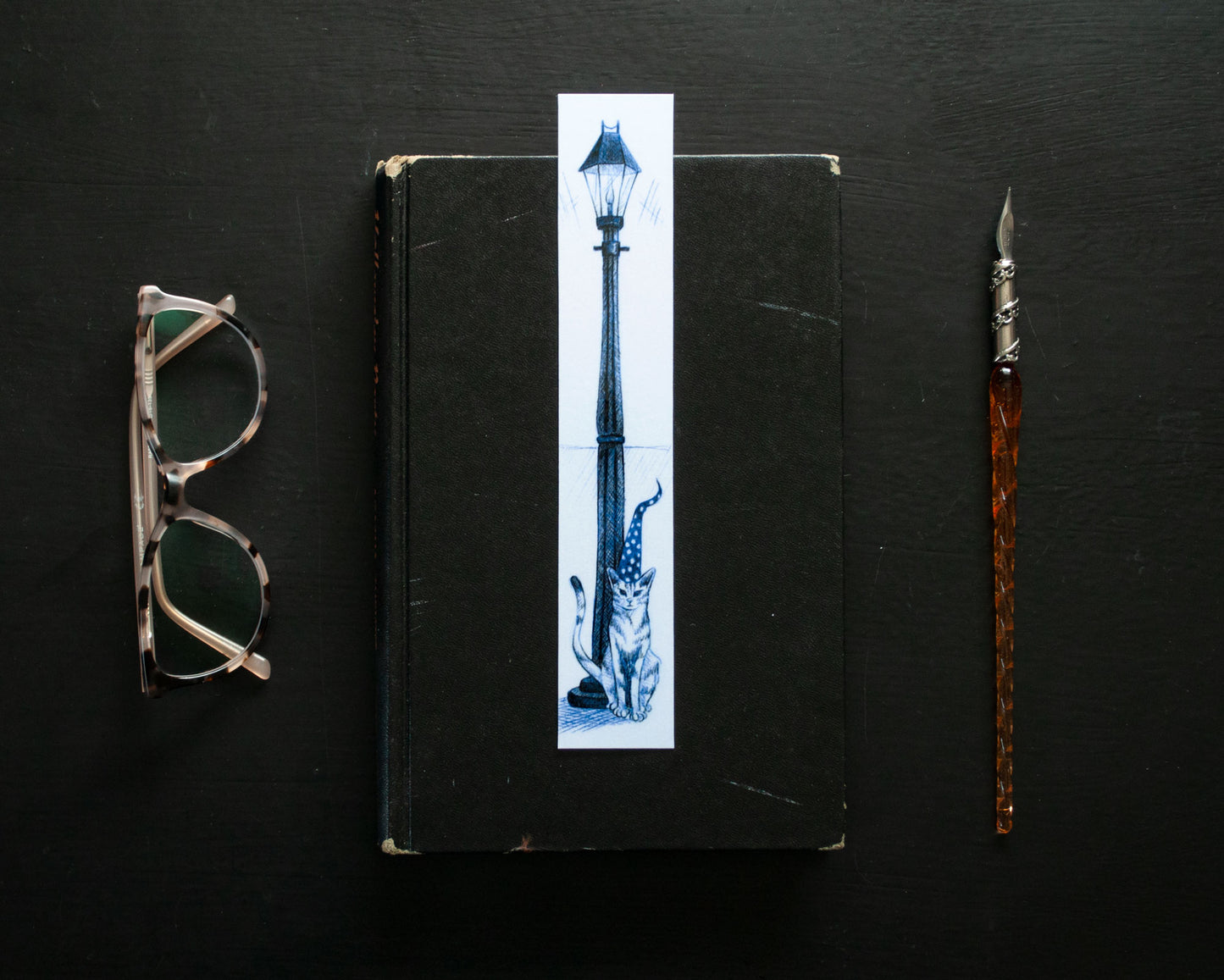 Cat Lightpost—Printed Bookmark