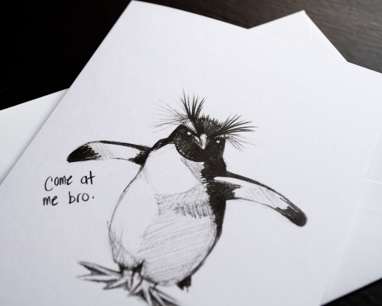 Come at Me Bro Greeting Card