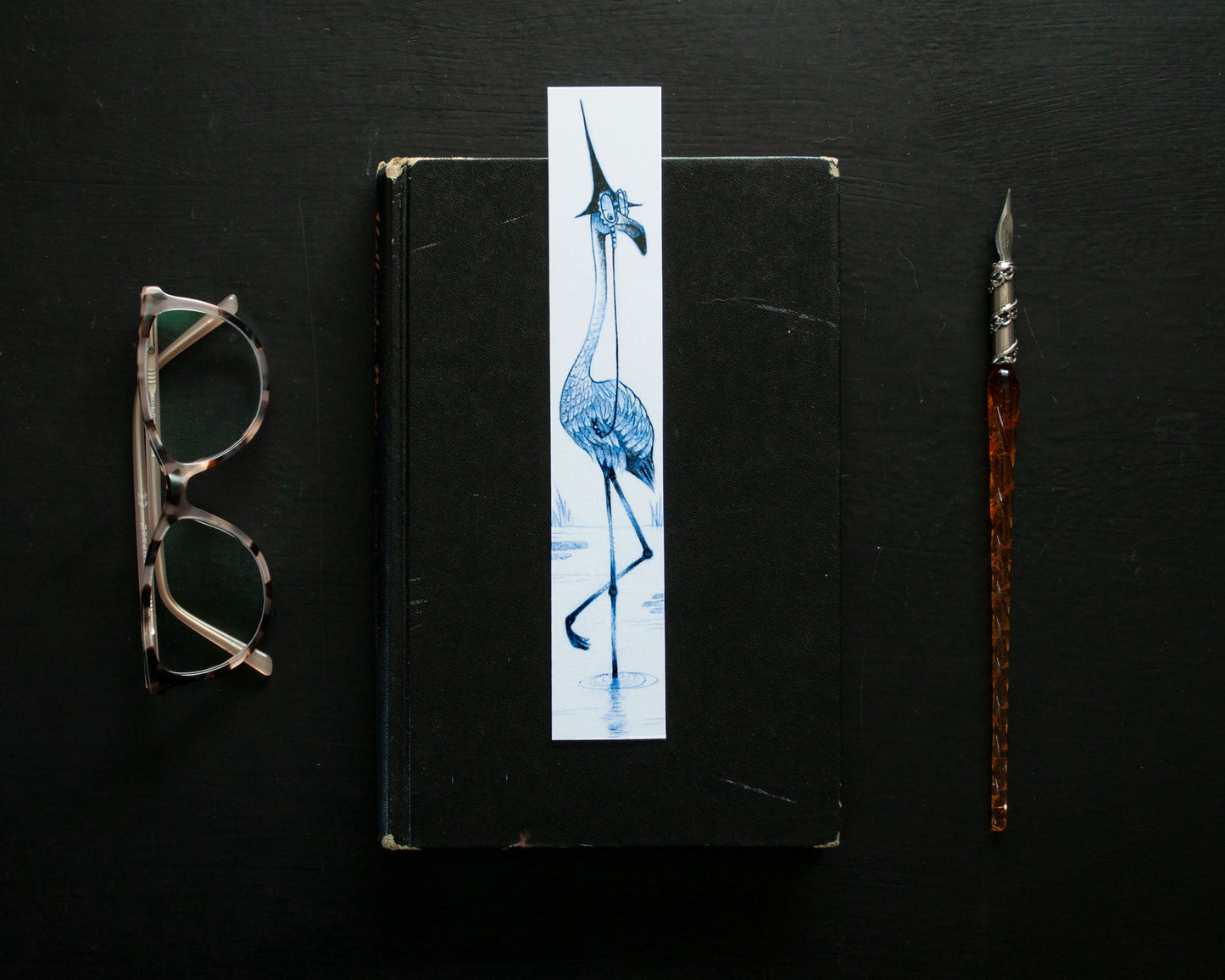 Flamingo Witch—Printed Bookmark