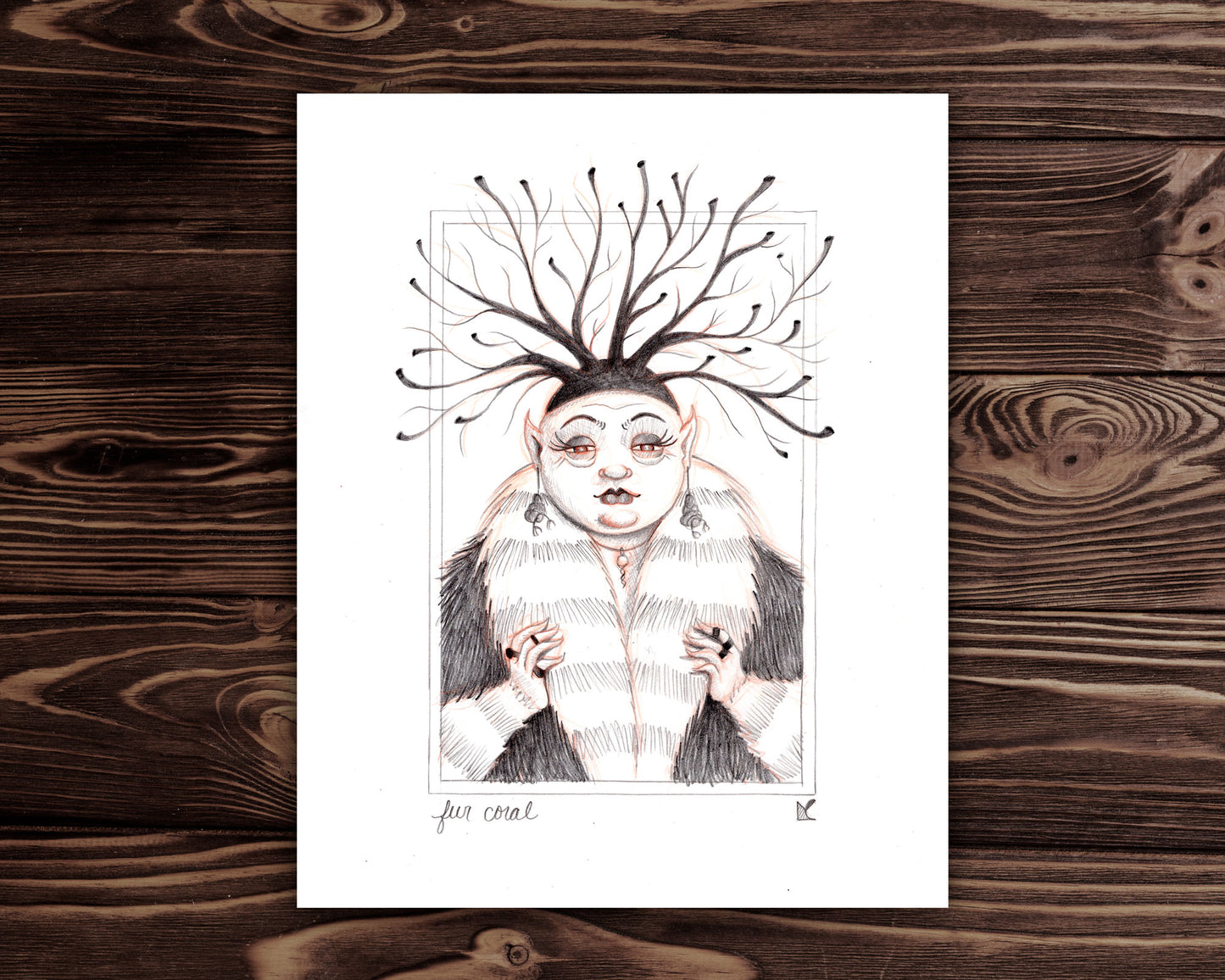 Furry Coral Original Artwork
