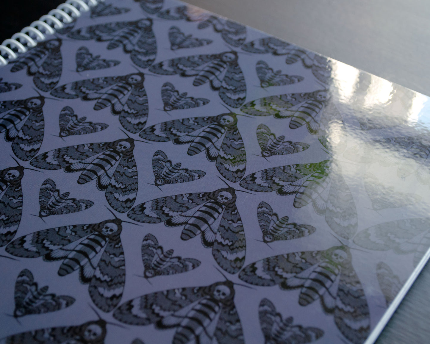 Purple Moth Print Notebook