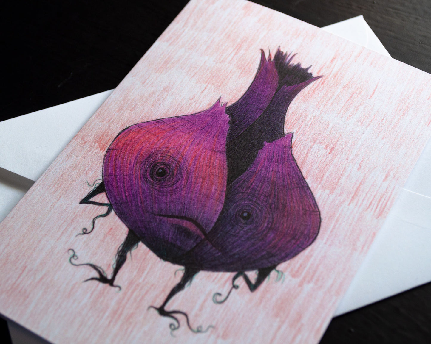 Grumpy Onion Greeting Card