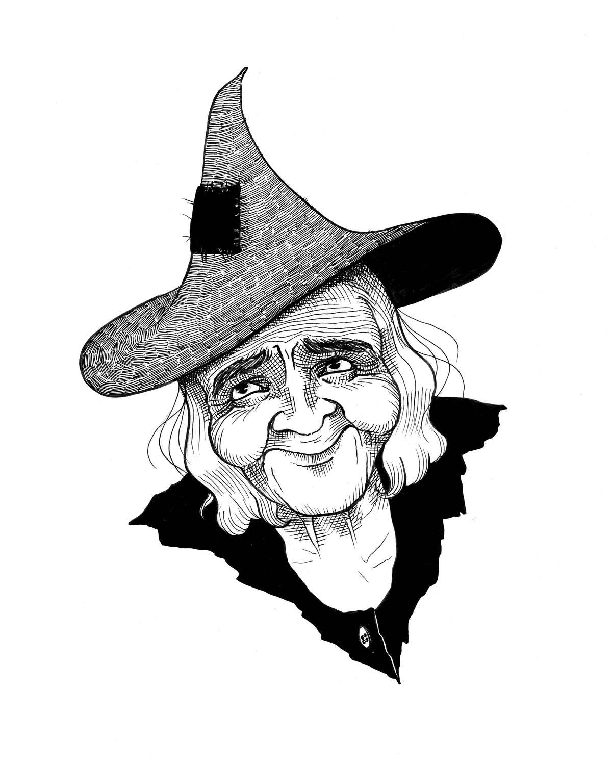 Old Witch Original Sketch