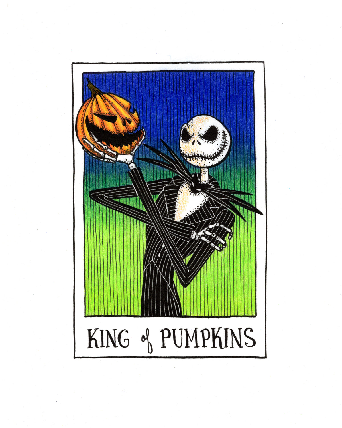 Pumpkin King Colored Print