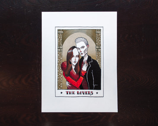 Lovers Original Colored Pencil
