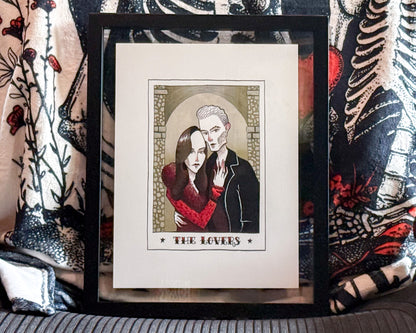Lovers Original Colored Pencil