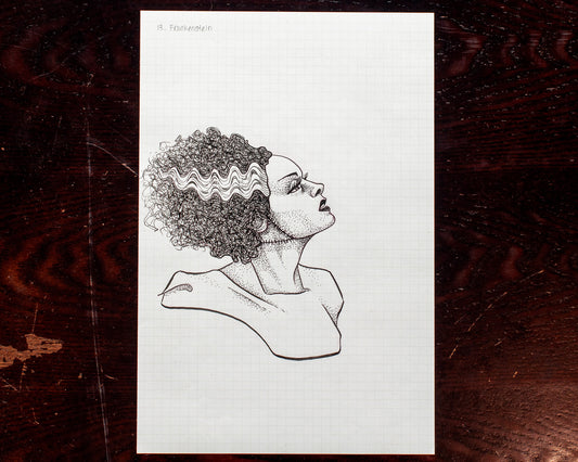 Bride of Frankenstein Original Sketch
