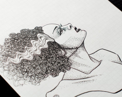 Bride of Frankenstein Original Sketch