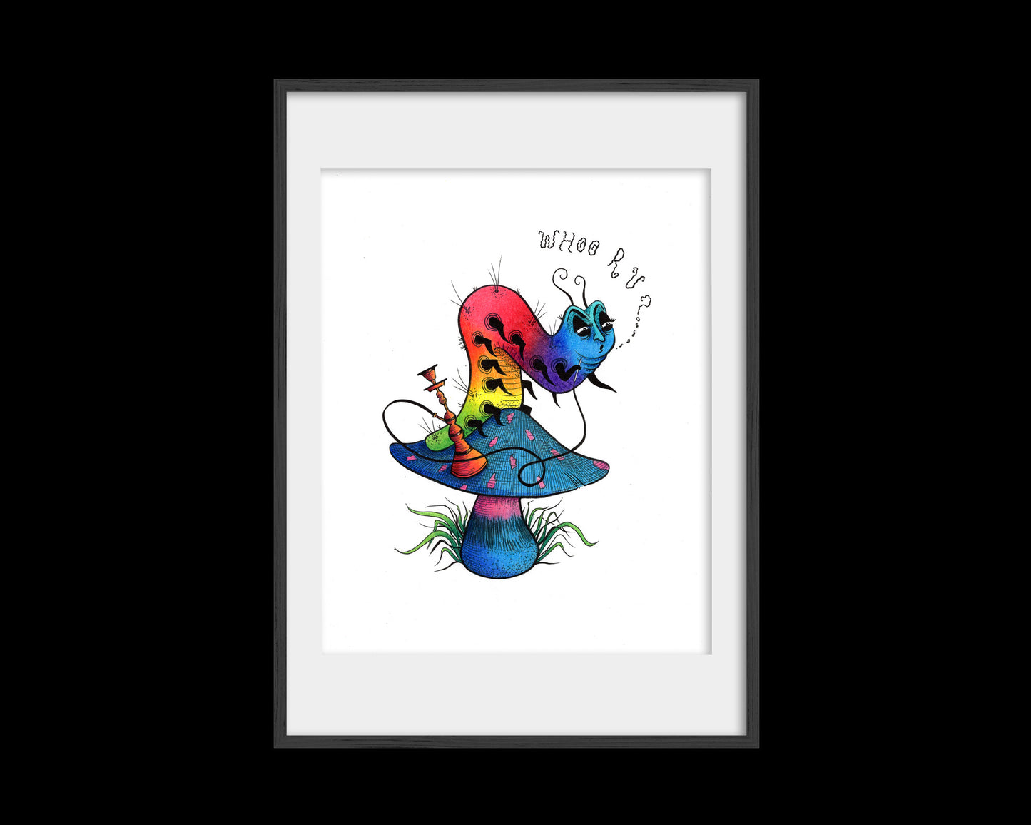 Alice in Wonderland Caterpillar Print