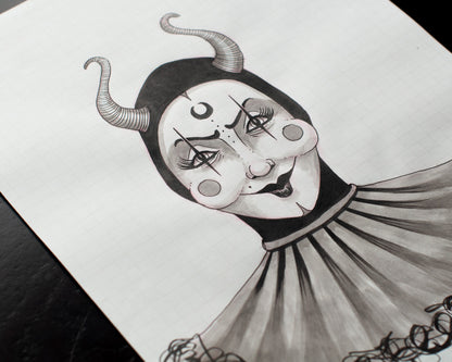 Sassy Clown Original Sketch