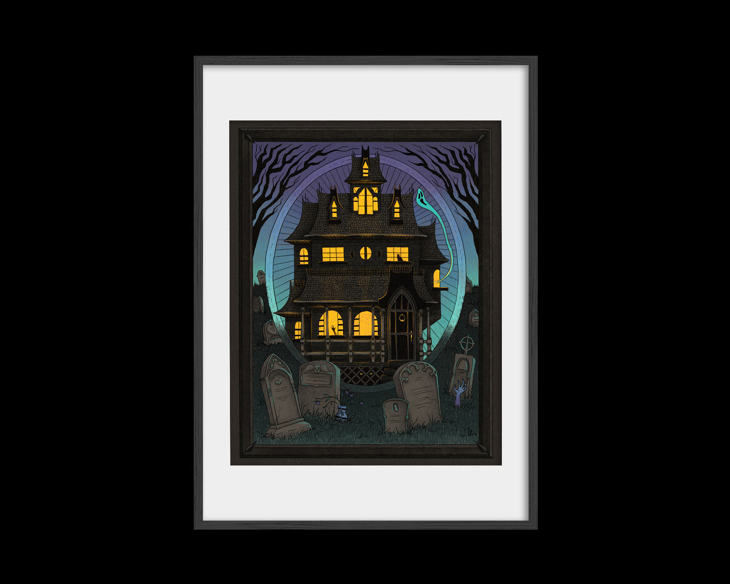 Haunted House Print