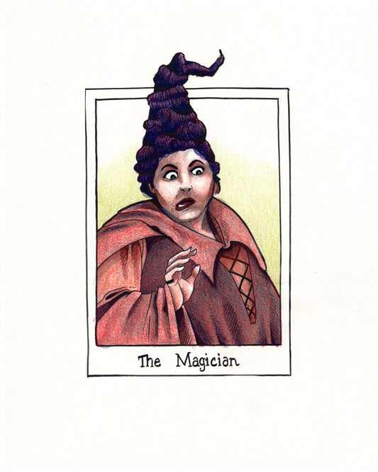 Mary the Magician Hand Colored Print