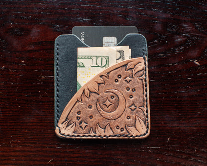 Moon Leather Card Holder (One of a Kind)
