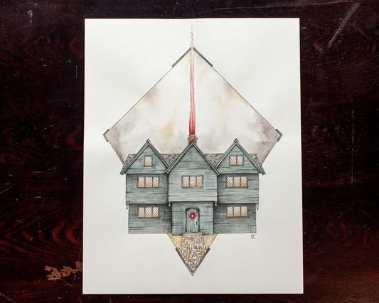 Salem Witch House Original Artwork