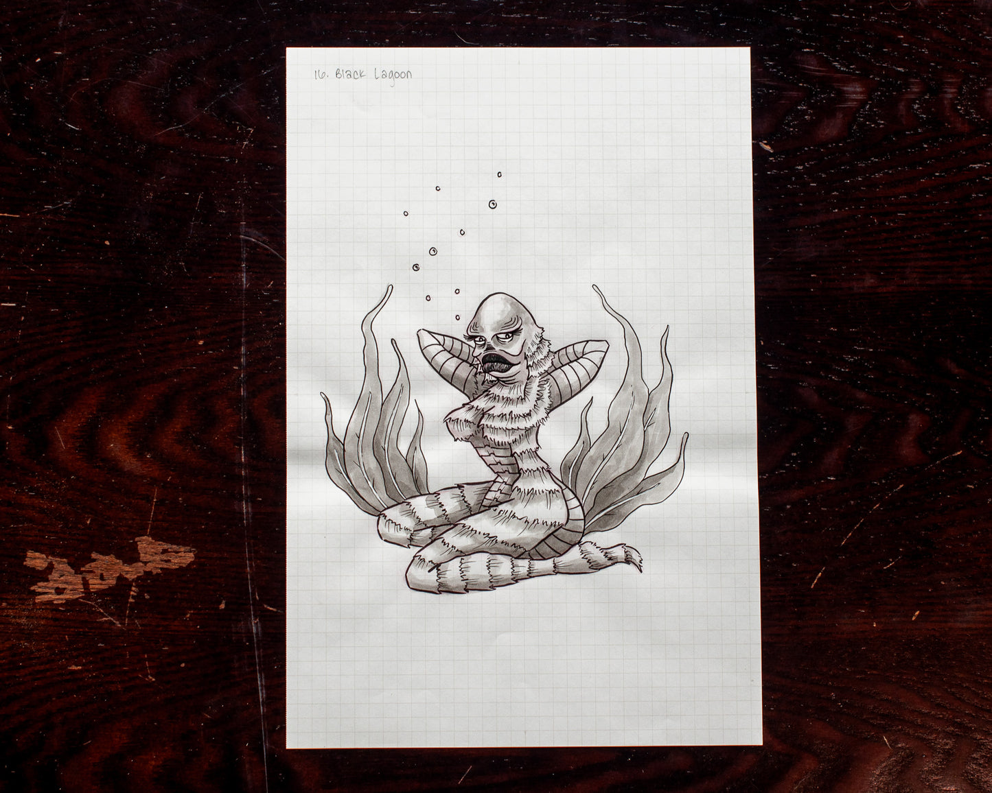 Sexy Lagoon Original Sketch