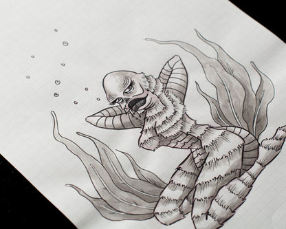Sexy Lagoon Original Sketch