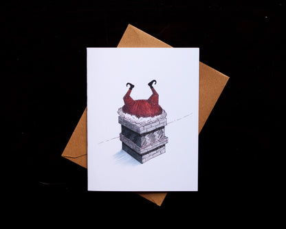 Santa Butt Greeting Card