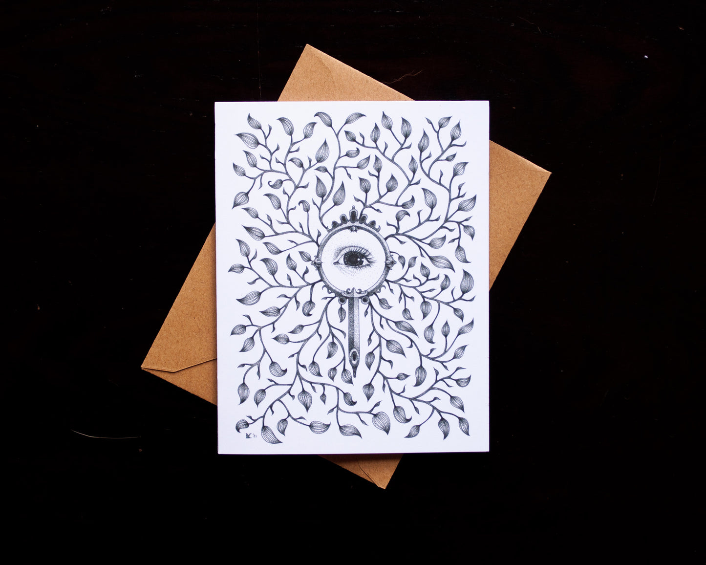 Looking Glass Greeting Card