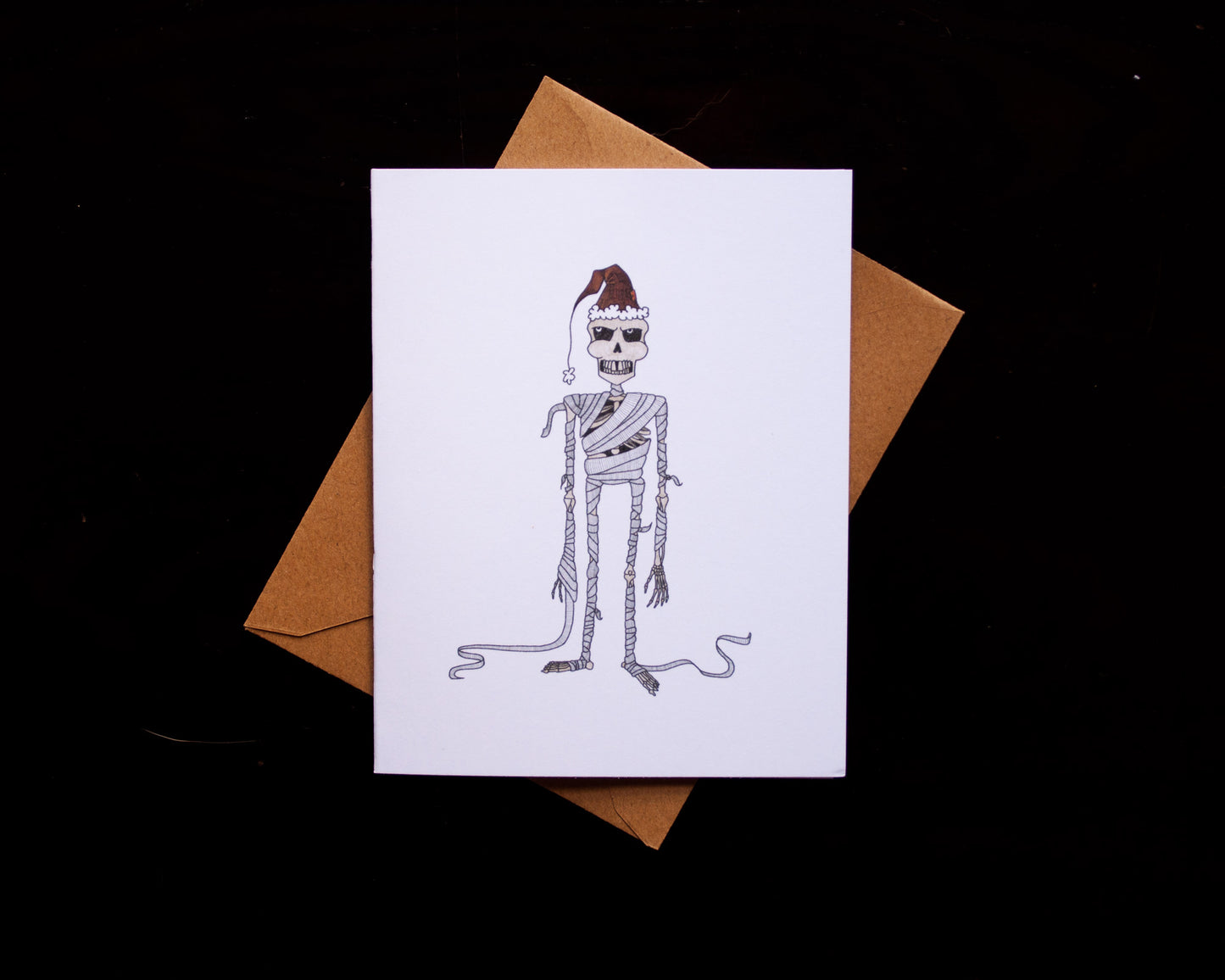 Christmas Skeleton Greeting Card