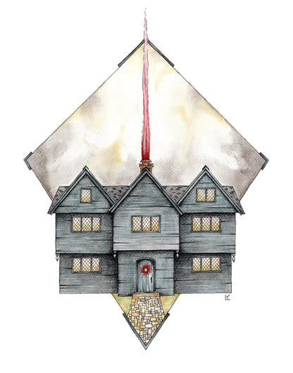 Salem Witch House Original Artwork