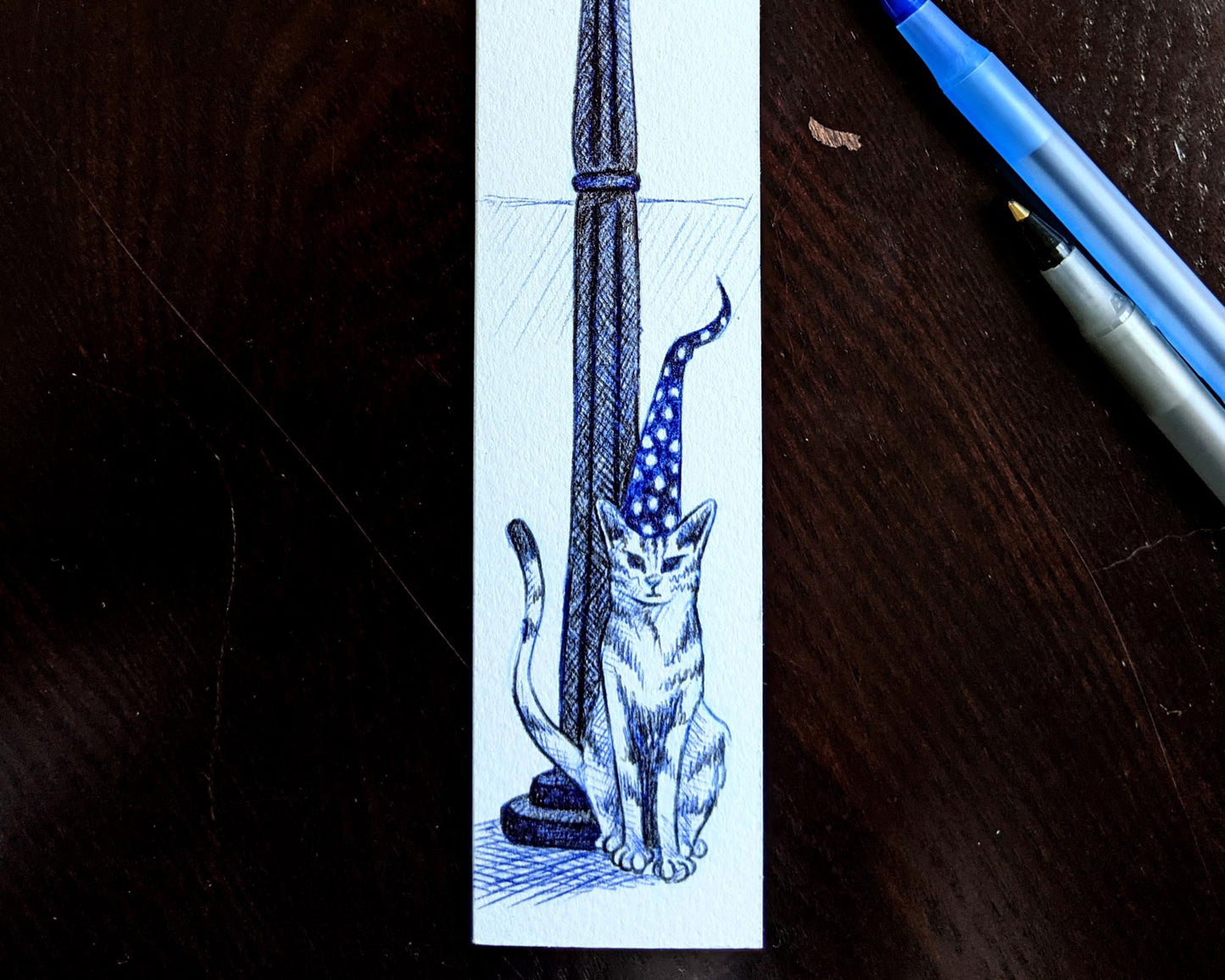 Cat Lightpost—Printed Bookmark