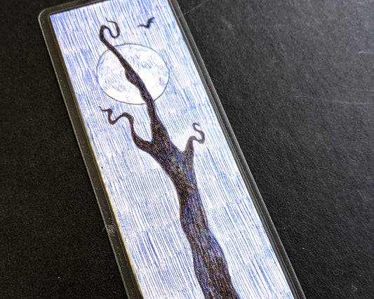 Creepy Tree—Original Art Bookmark