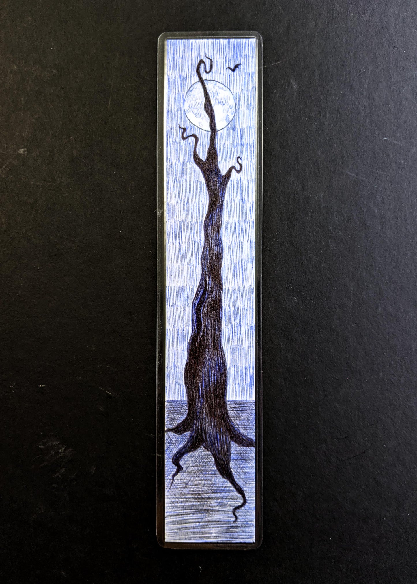 Creepy Tree—Original Art Bookmark
