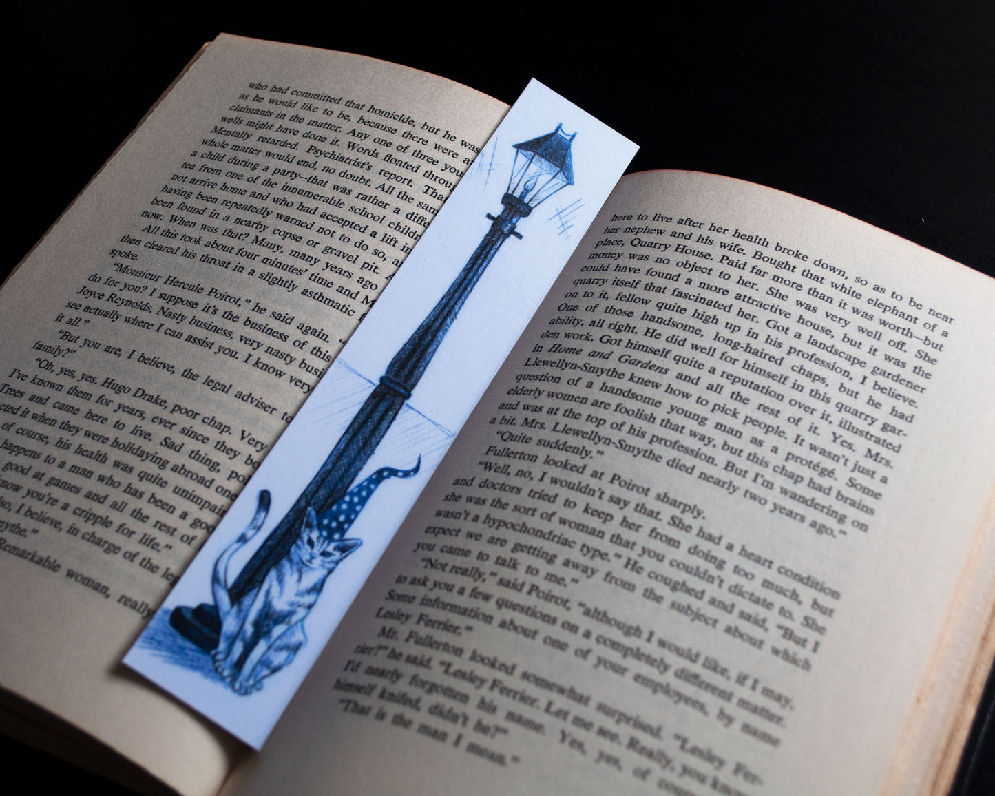 Cat Lightpost—Printed Bookmark
