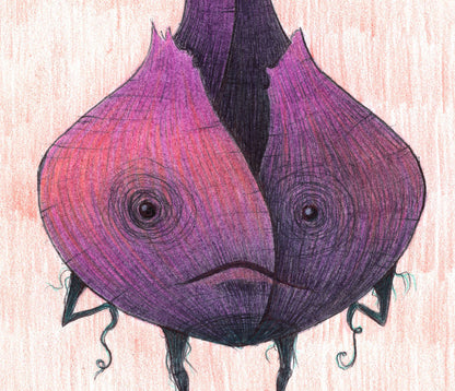Grumpy Onion Print