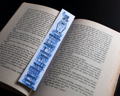 Fancy Bookish Owl—Printed Bookmark