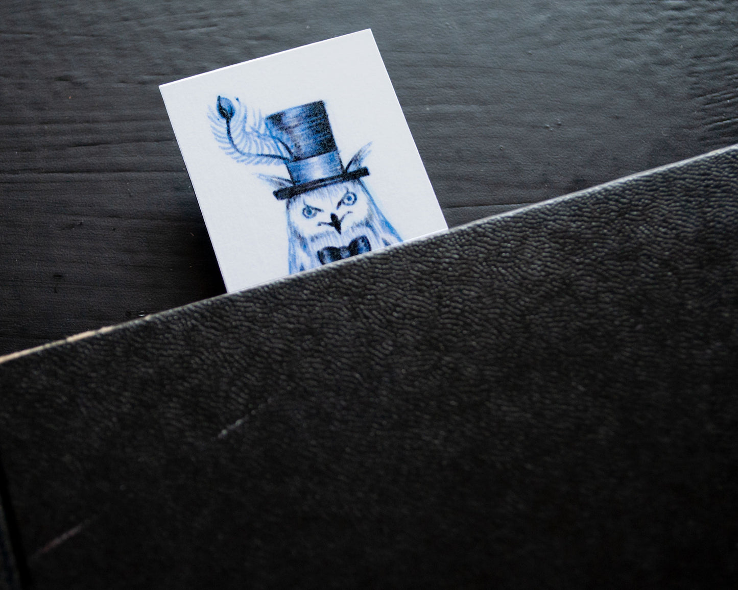 Fancy Bookish Owl—Printed Bookmark